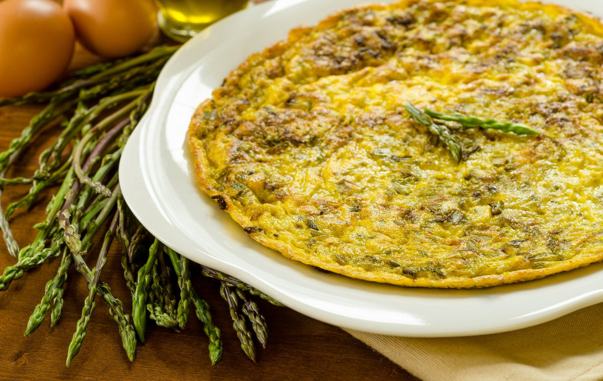 Frittata con asparagi selvatici